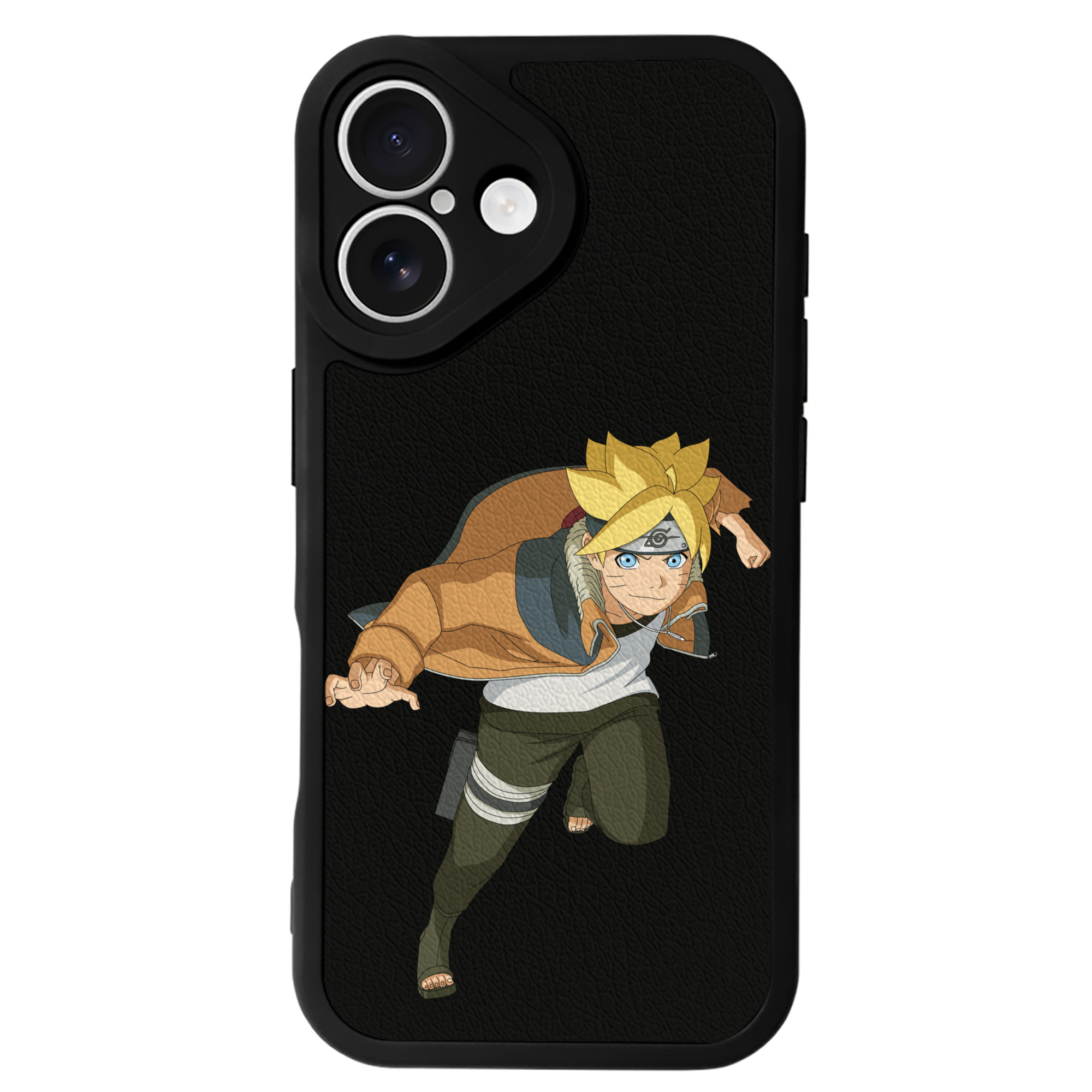 （画像用） NARUTO -ナルト- うずまき ナルト Uzumaki Naruto 【iPhone 16シリーズ対応】シリコンスマホケース（レザー調） 材質：シリコン